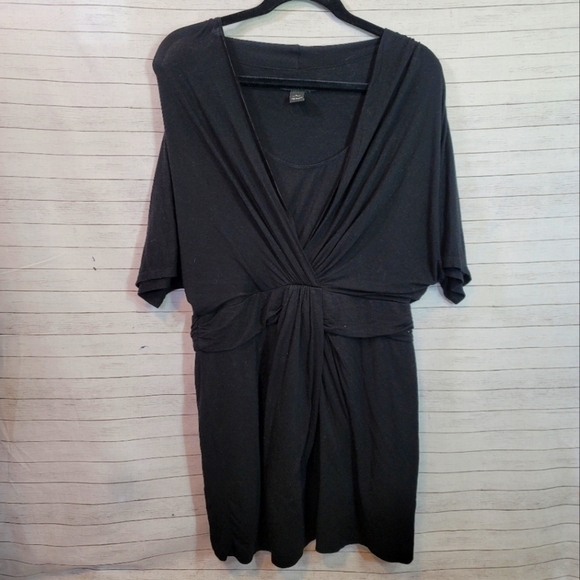 WHITE HOUSE BLACK MARKET SHORT SLEEVE FIT & FLARE SHEATH DRESS, SZ LARGE - Picture 1 of 13